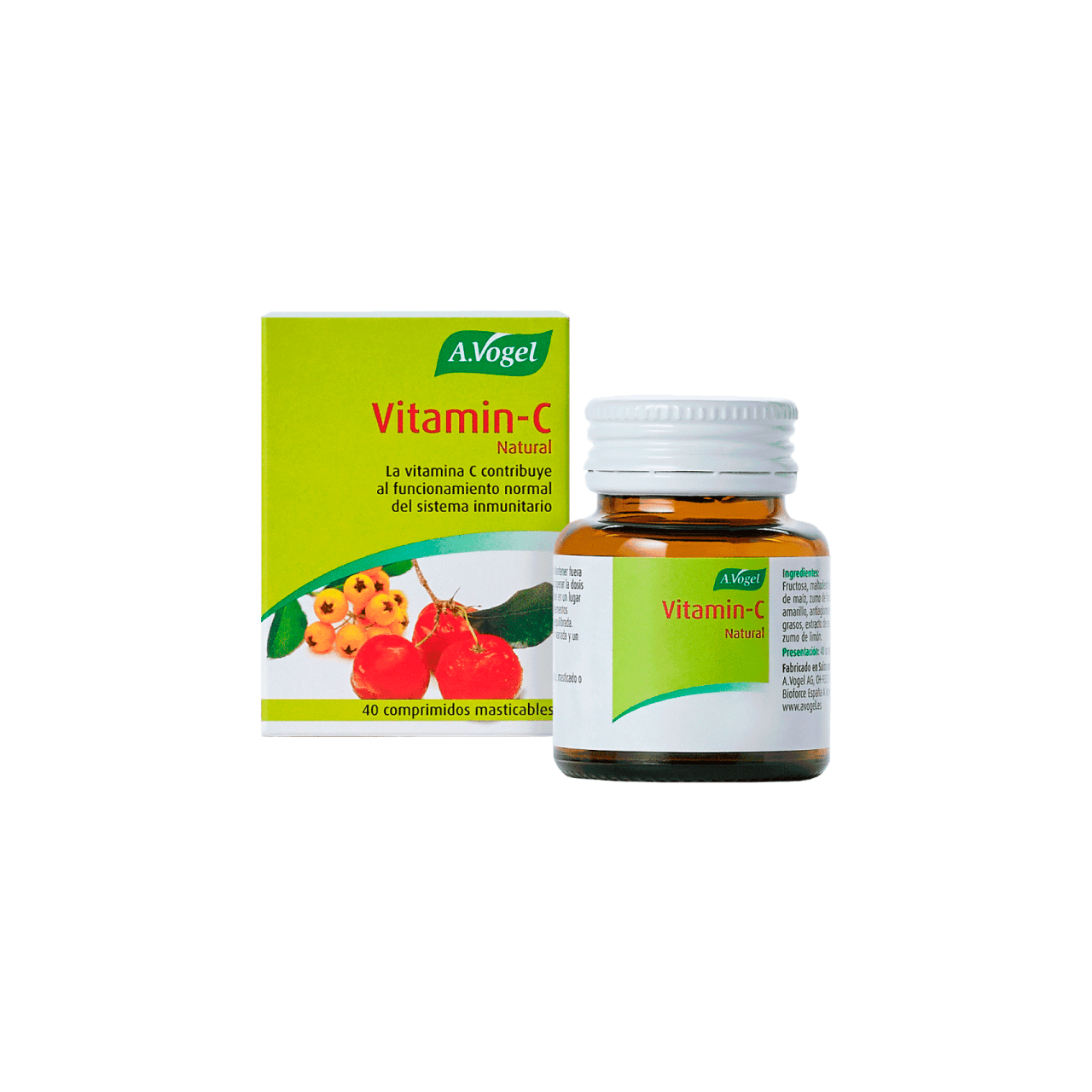 Vitamina-C, 40 comprimidos masticables